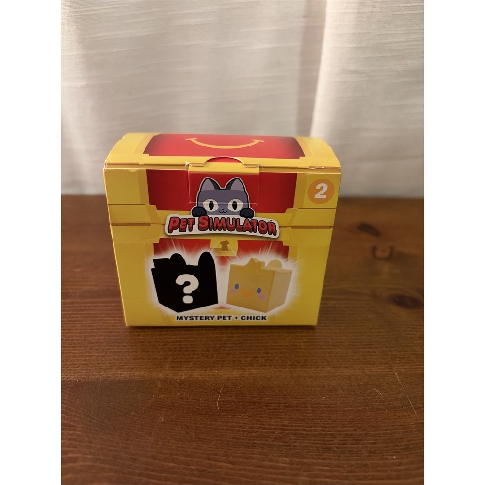 NEW McDonalds Happy Meal Roblox Pet‎ Simulator Toy 2 Mystery Pet Chick